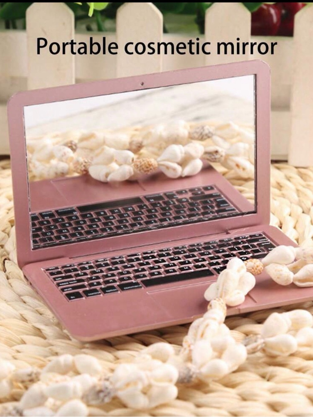 New Arrivals! Portable Pink Cosmetic Mirror Case - Women Accessories